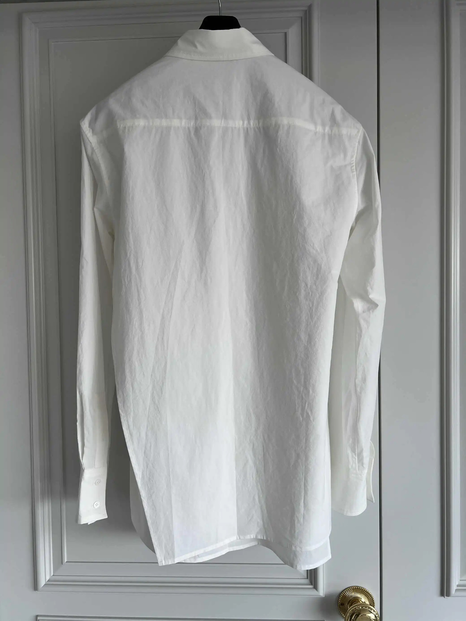 TOP-YAMAMOTO original n white pure cotton shirt for men 250822