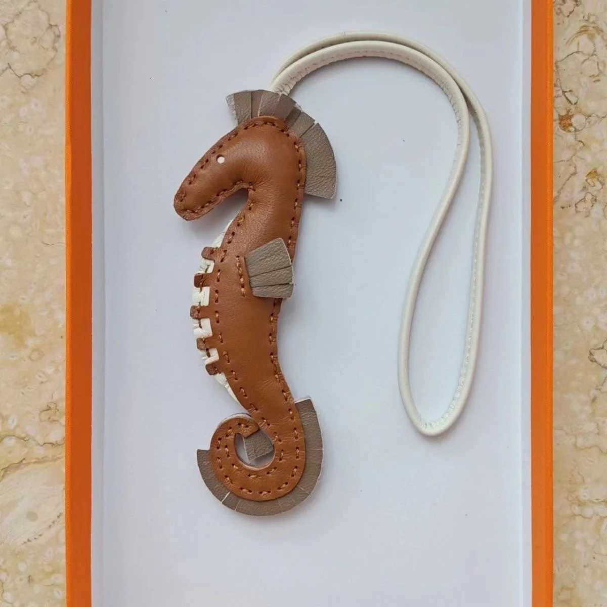 Little Seahorse Leather Car Keychain Bag Decoration Fashion Accessories X250822