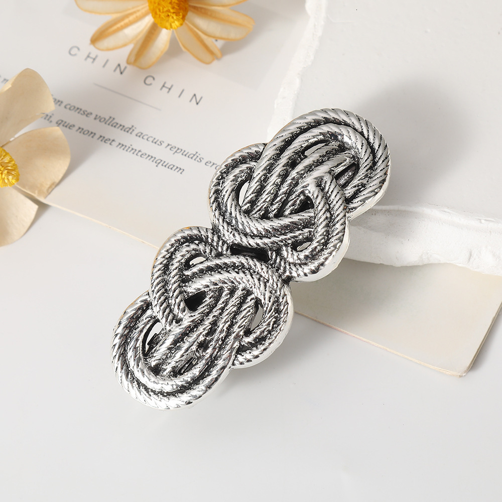Fashion Alloy Leaf Texture Spring Bangs Clip Hairpin Women's Versatile Hair Accessory SY-8131
