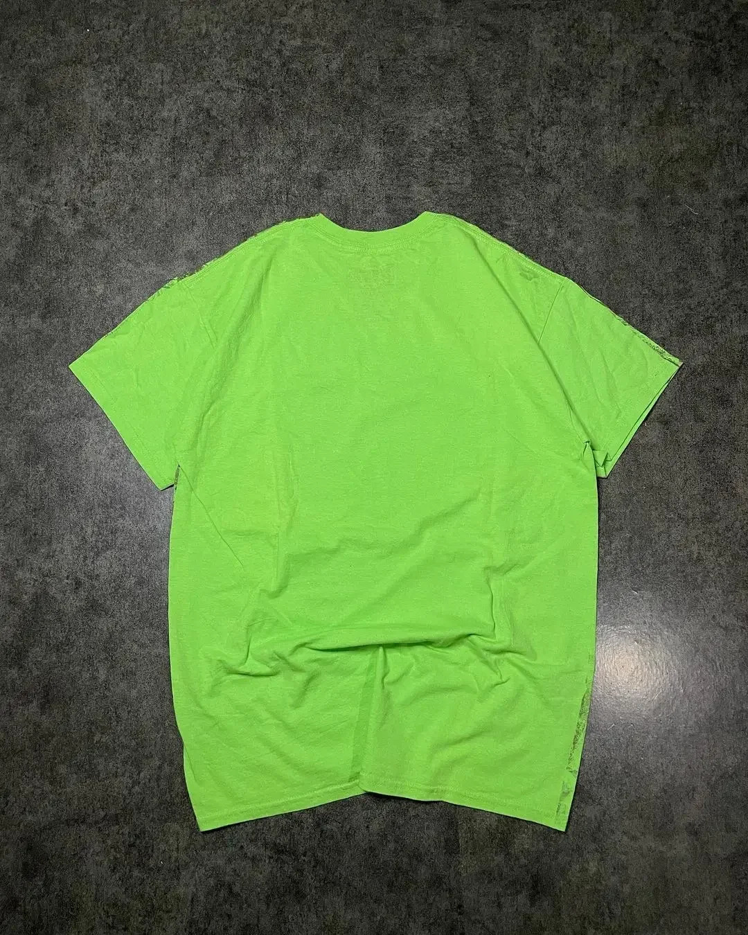 Y2K Summer Retro Green Fashion Skull Extra Large Pattern Printed T-shirt Mens Harajuku Gothic Hip Hop Sports Top StreetWear 250822