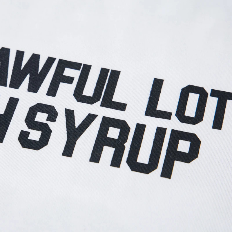 Daily Casual Thats A Awful Lot of Cough Syrup T-shirt Summer Letter Print Men Women All-match Cotton Short Sleeve 250822