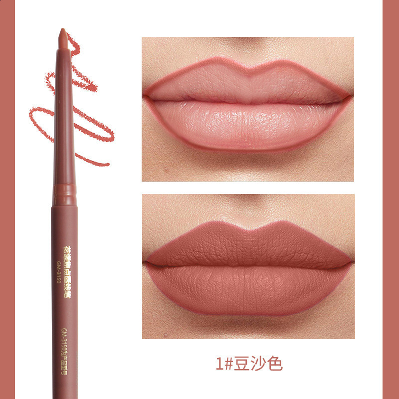Smooth matte contour lipliner waterproof durable fadeless non stick cup liquid lipstick pencil lipstick cosmetics 240711
