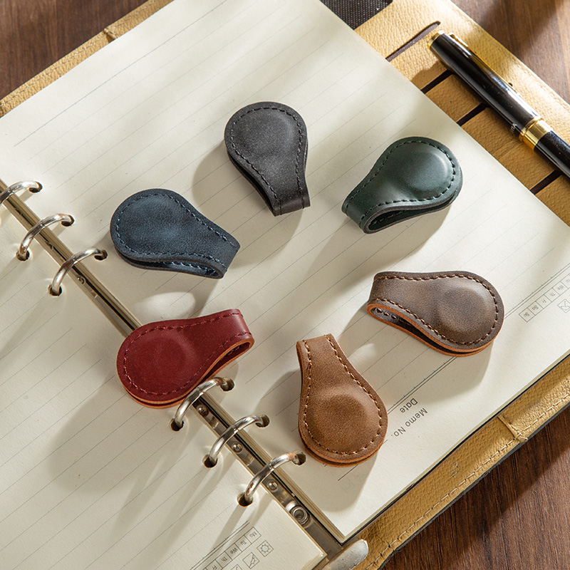Vintage Style Leather Magnetized Bookmarks with Creative Designs & Personalization Options - SQ1