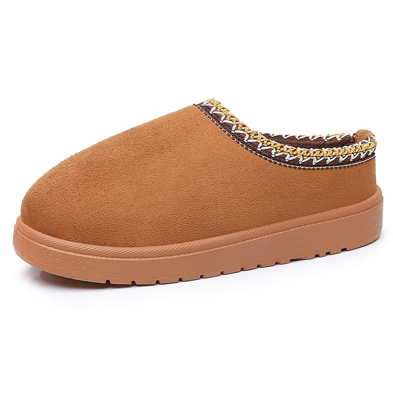 Autumn Winter Designer New Arrival Plush Lined Thickened Lace Thermal Women Cotton Boots