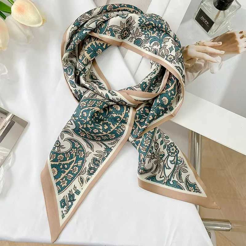 Luxury Design Long Silk Scarf Women Summer Fashion Bag Handle Ribbon Ladies Horse Print Headband Small Hair Scarves Female XJ250822
