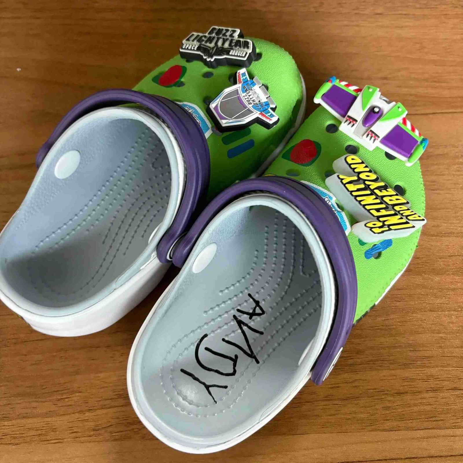 Disney New Toy Story Buzz Lightyear Children Sandals Eva Anime Home Beach Shoes Kawaii Hole Sandals Slippers Summer Slippers Kids Gifts W250822