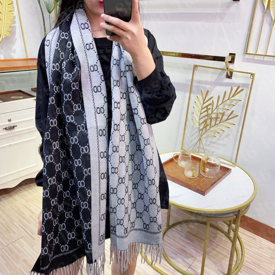 Designer scarf for women Cashmere scarf Winter mens scarf Length 180*70cm scarf Embroidered letter shawls scarf