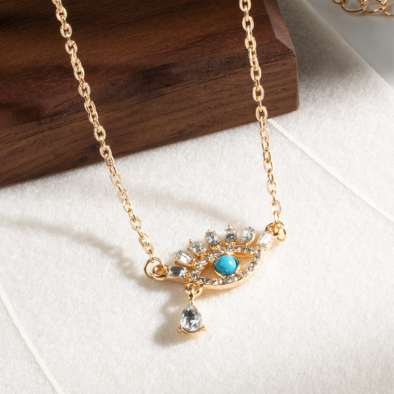 Accessories Dia Eyes Pendant Alloy Devil's Eye Necklace Women Summer ddmymoon