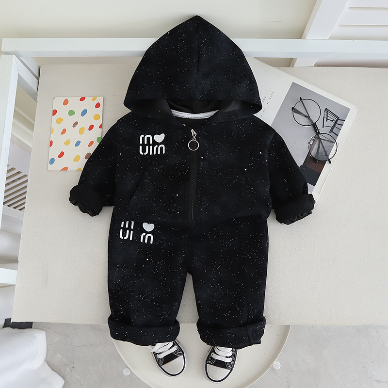 2025 New Girls' Spring Outfit Set Fashionable Long Sleeve Two Piece Baby Toddler Trendy Spring Autumn Clothes