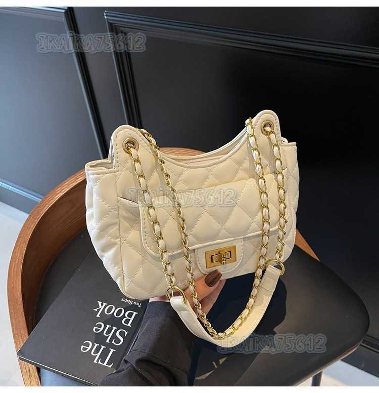 Classic Style Fashion Chain Handbag Embroidery Quilted Shoulder Bag for Women Trendy Crossbody Bag H250822