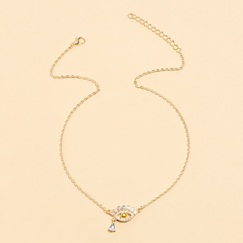 Accessories Dia Eyes Pendant Alloy Devil's Eye Necklace Women Summer ddmymoon