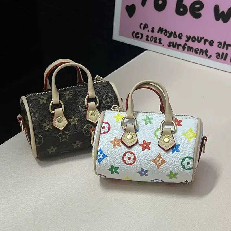 Mini Old Flower Pillow Bag Universal Coin Wallet Headphone AirPods Case Car Key Holder for AirPods 4/Pro2 Small Items Organizer Z250822