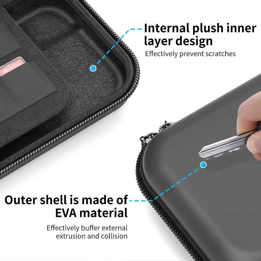 Carrying Case for Switch 2 Portable Waterproof Travel Bag with High-capacity Storage Protective for Switchs Console Accessories Y250822
