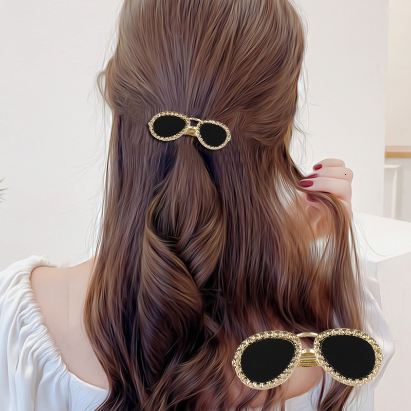 New Creative Sunglasses Simple and Exquisite Accessory Hairpin High-end Elegant Bangs Side Clip Hair Ornament SY-8142