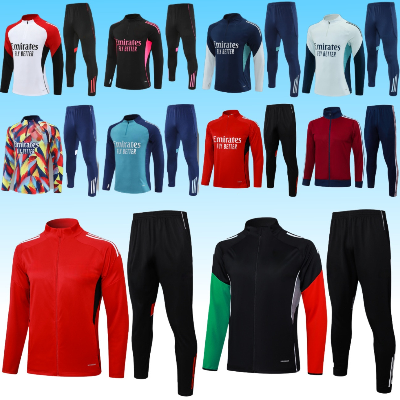 25 26 Arsen alfc tracksuits soccer Training Suit MEN Kids kit 22 23 24 25 G. JESUS ODEGAARD RICE HAVERTZ PEPE SAKA train Sportswear Survatment Chandal Set