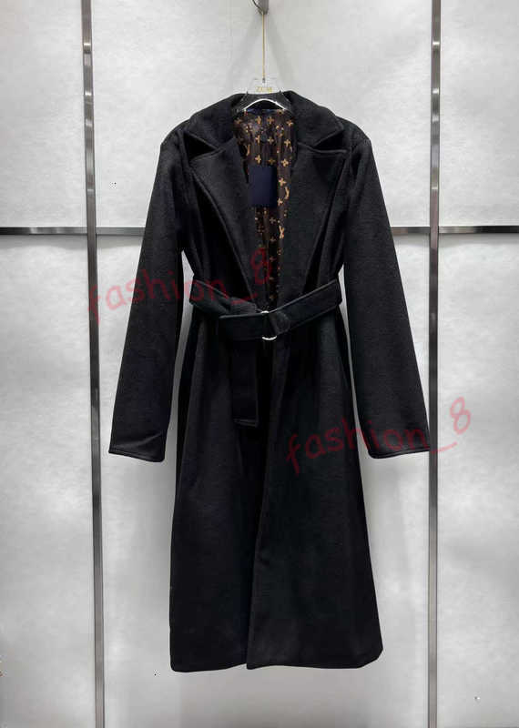 Women's Wool & Blends Designer Woolen Trench Coat Designer High-quality 25SSAutumn womens wool overcoat Designer Coats Winter classical letter Print Coat
