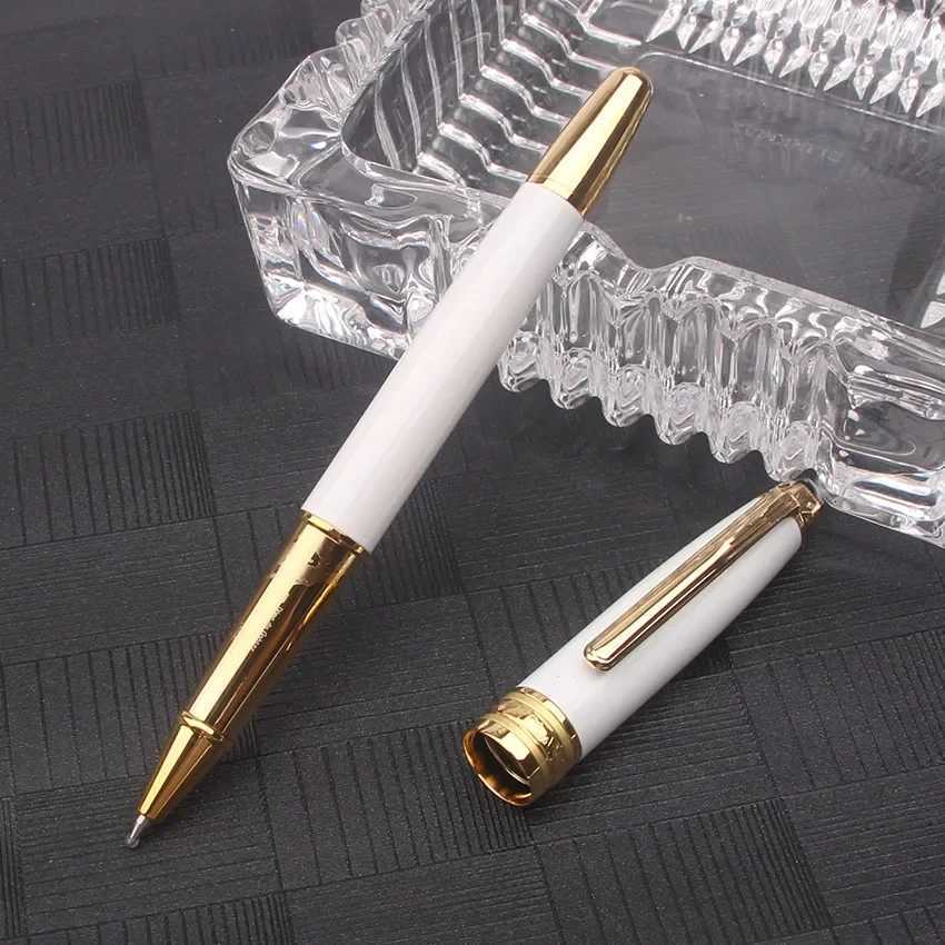 Unique Metal Resin MSK 163 Ballpoint Pen Rollerball Fountain Pen Ceramic White NOVEL Writing Gift Stationery D250822
