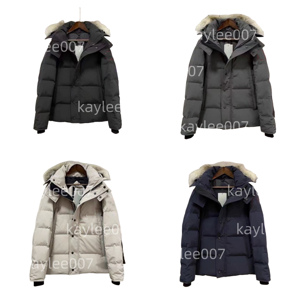 Designer winter puffer jacket mens down jacket men women parka Outerwear outdoor Wolf Fur Hooded black jackets womens parkas classic coat winterjacke coats v0