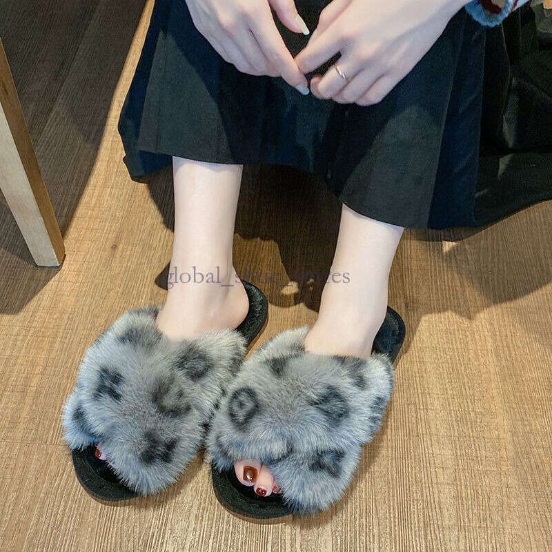 Fashionable Brand Cotton For Women Cute Non Slip Soft Sole Stylish High Value Furry Winter Slippers