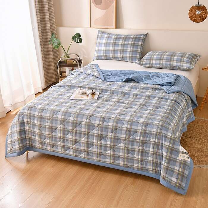 Lanjia- 2025 Washed Cotton Summer Cool Air Conditioning Quilt Ultrasonic Embossed Gift Live Streaming Promotion 9B894