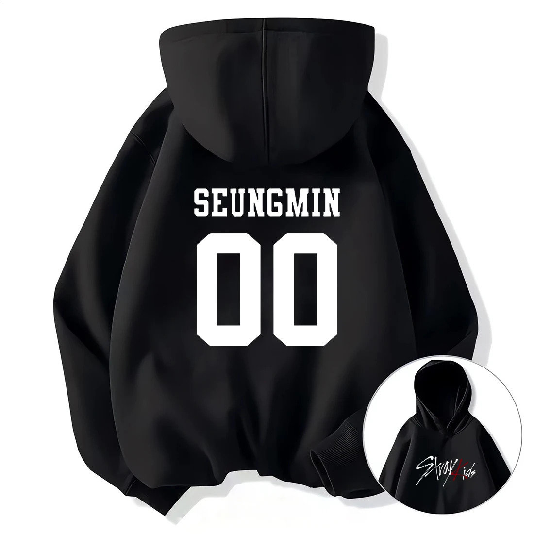 Vintage Graphics print Stray Kids Hoodie Women Men Casual hip hop streetwear Long sleeve Fleece pullover Unisex sweatshirts 250821