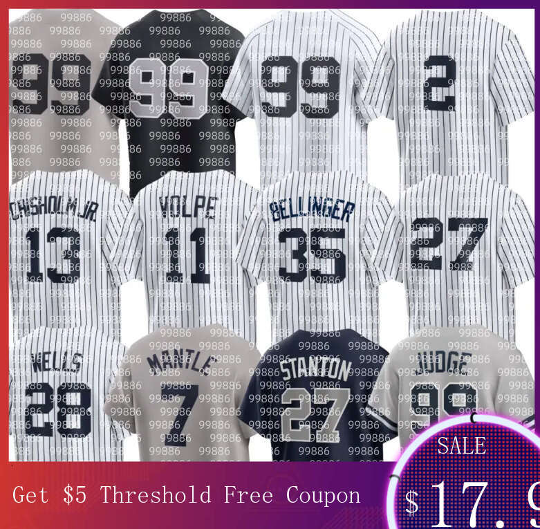 MLB Jersey Yankees Baseball Derek Jeter Aaron Judge Jazz Chisholm Jr. Gerrit Cole Anthony Volpe Paul Goldschmidt Austin Wells Giancarlo Stanton Cody Bellinger