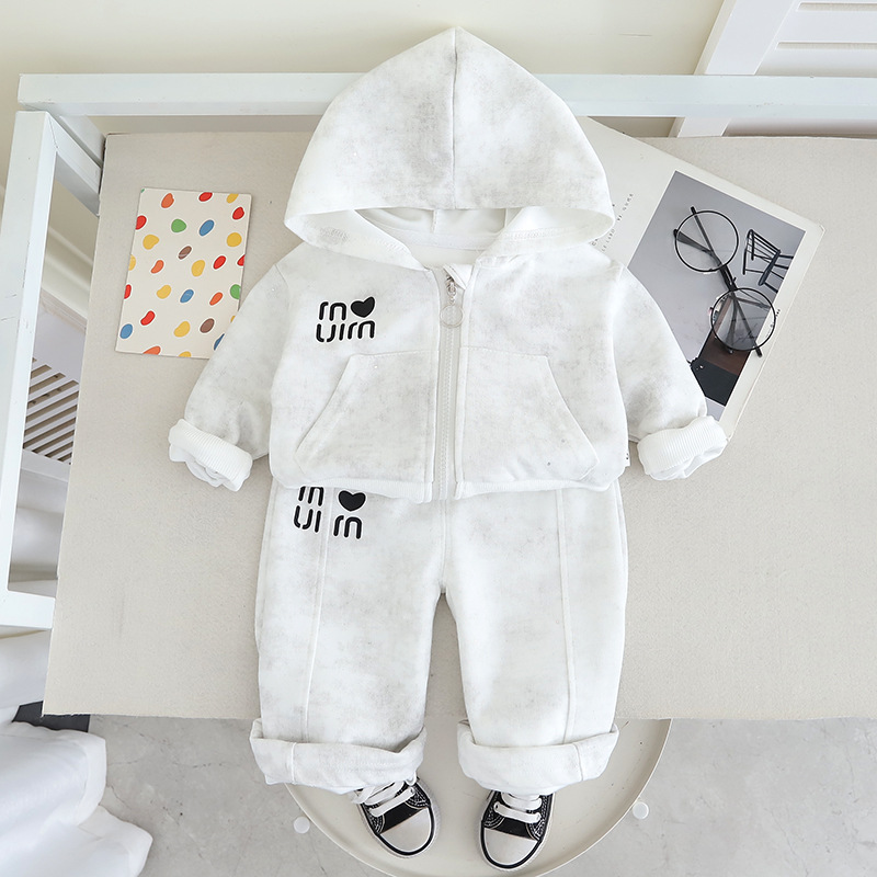 2025 New Girls' Spring Outfit Set Fashionable Long Sleeve Two Piece Baby Toddler Trendy Spring Autumn Clothes