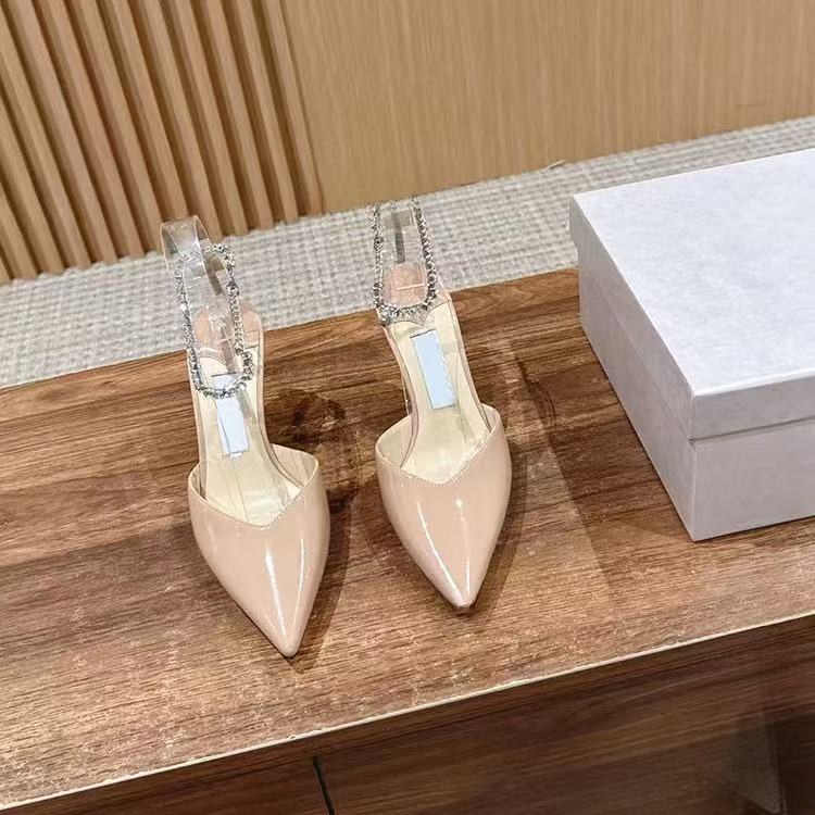 Satin Crystal Rhinestone New High Heel Sandals For Weddings - Hot Thin Strappy Y250115