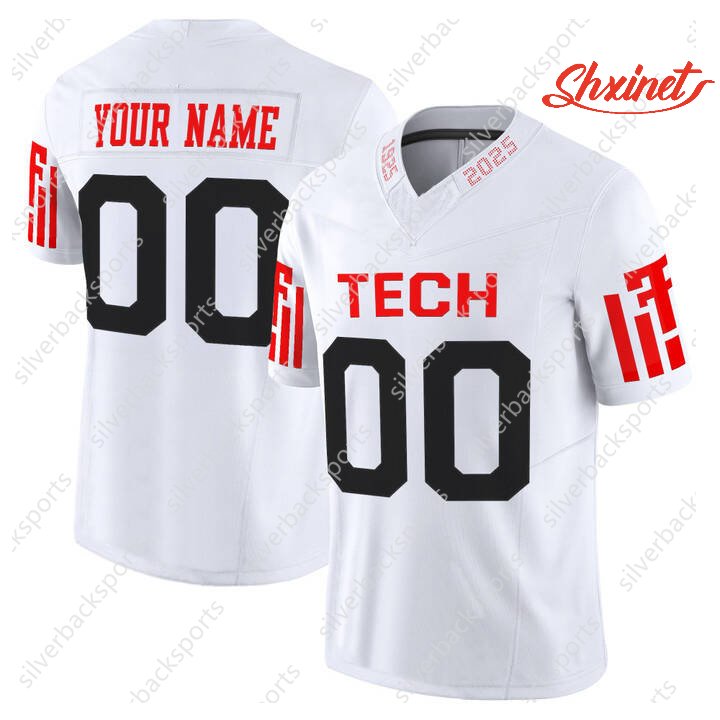 Personalized 2025 American College Football Jersey 44 STILL TIPPIN 5 PATRICK MAHOMES MICHAEL CRABTREE Movie V-Neck Embroidered Stitched Letters Short 