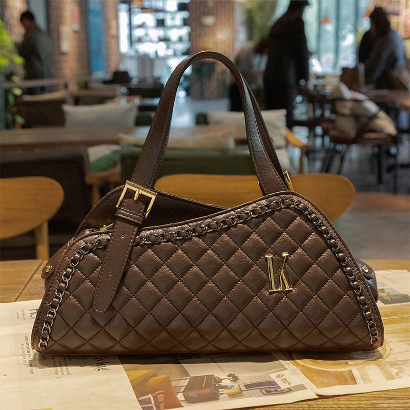 LORDLY KNACK designer bag light luxury genuine leather casual tote bag high-quality outdoor vintage large capacity handbag for woman