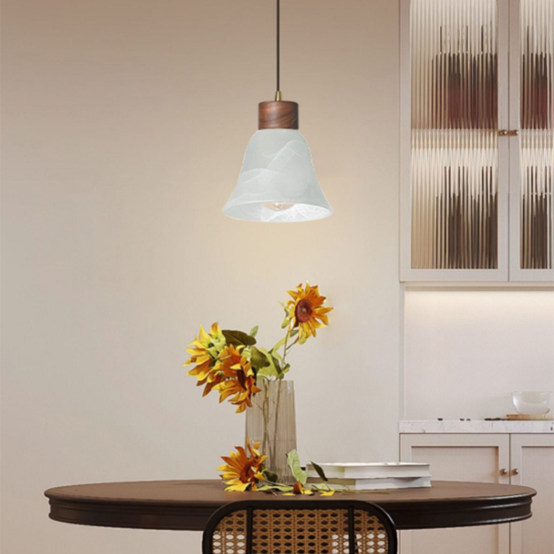 Easy Install Small Ceiling Pendant With Fan: Modern Glass Shade Accessory Update Kit