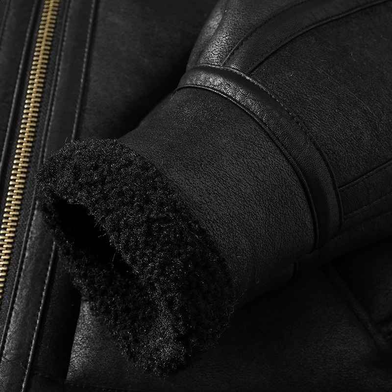 2024 Winter Main New Large Size Shearling Casual Jacket Coat with Fleece Lining Thickened Trendy Top 241214