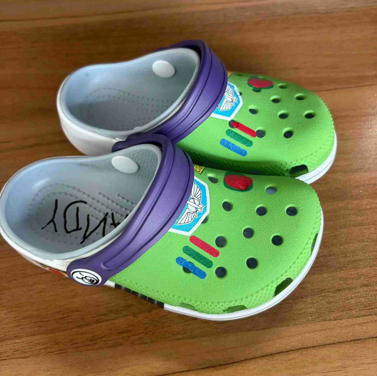 Disney New Toy Story Buzz Lightyear Children Sandals Eva Anime Home Beach Shoes Kawaii Hole Sandals Slippers Summer Slippers Kids Gifts W250822