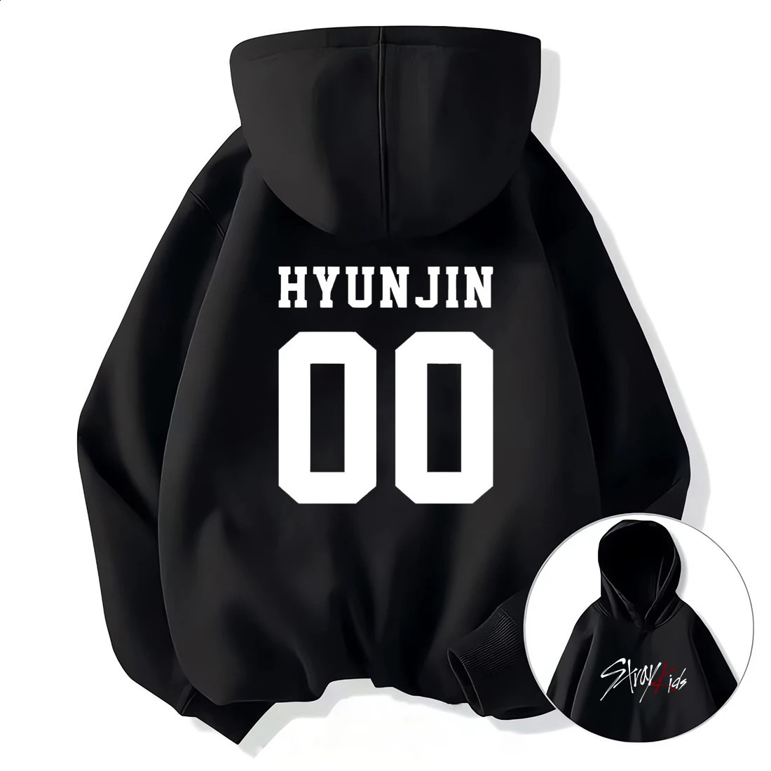 Vintage Graphics print Stray Kids Hoodie Women Men Casual hip hop streetwear Long sleeve Fleece pullover Unisex sweatshirts 250821