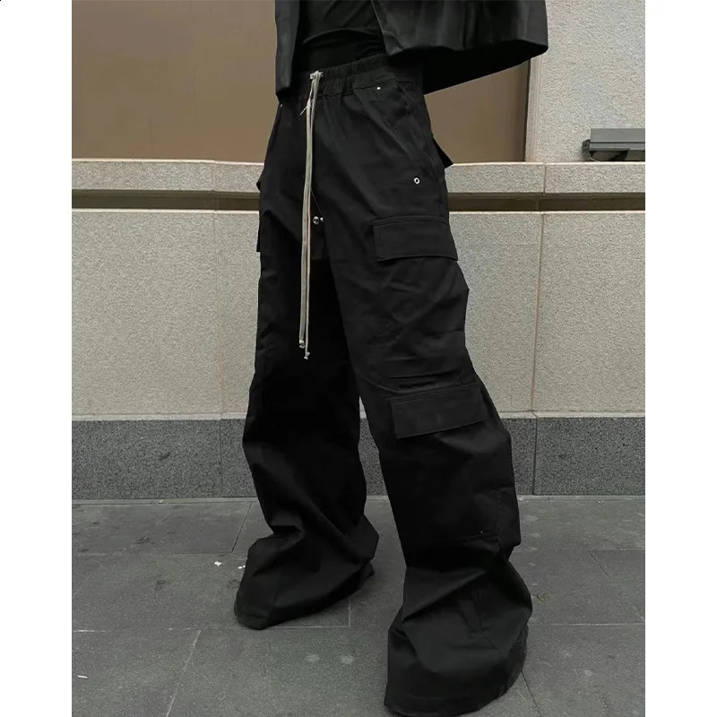 Owen Seak Men Cargo Pants Casual Loose Gothic Mens Trousers Autumn High Street Black Long Pant Size XL Z260315