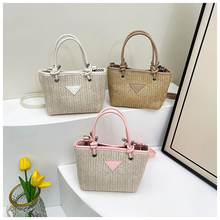 Free Delivery To Your Door Designer Bag Tote Bag 2025 Large Capacity Straw Handbag European And American Fashion Trend New Luxury Bag Single Shoulder 