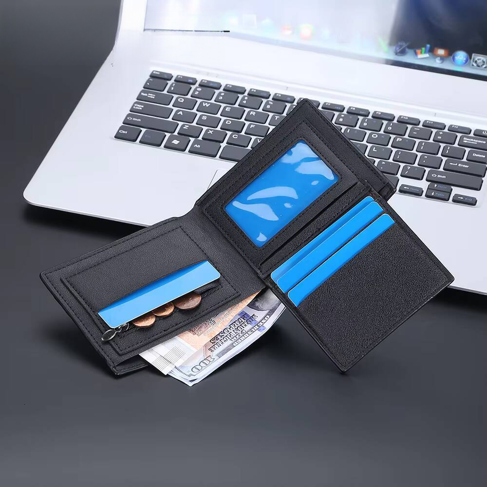 Short Men Wallets Zipper Coin Pocket Crocodile Pattern Men's Wallet Luxury Card Holder PU Leather Classic Male Purse ddmynov