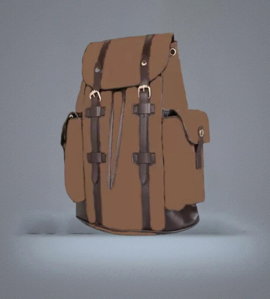 Highquality luxury leather Christopher Backpack Luxurys Designer backpack men039s and women039s classic floral plaid school7957117