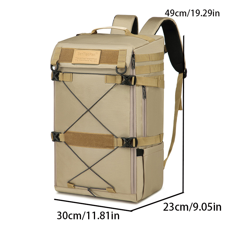 Sturdy Heavy-Duty Camping Bag Featuring Strategic Storage Pockets Suitable for Aerial Photography Equipment