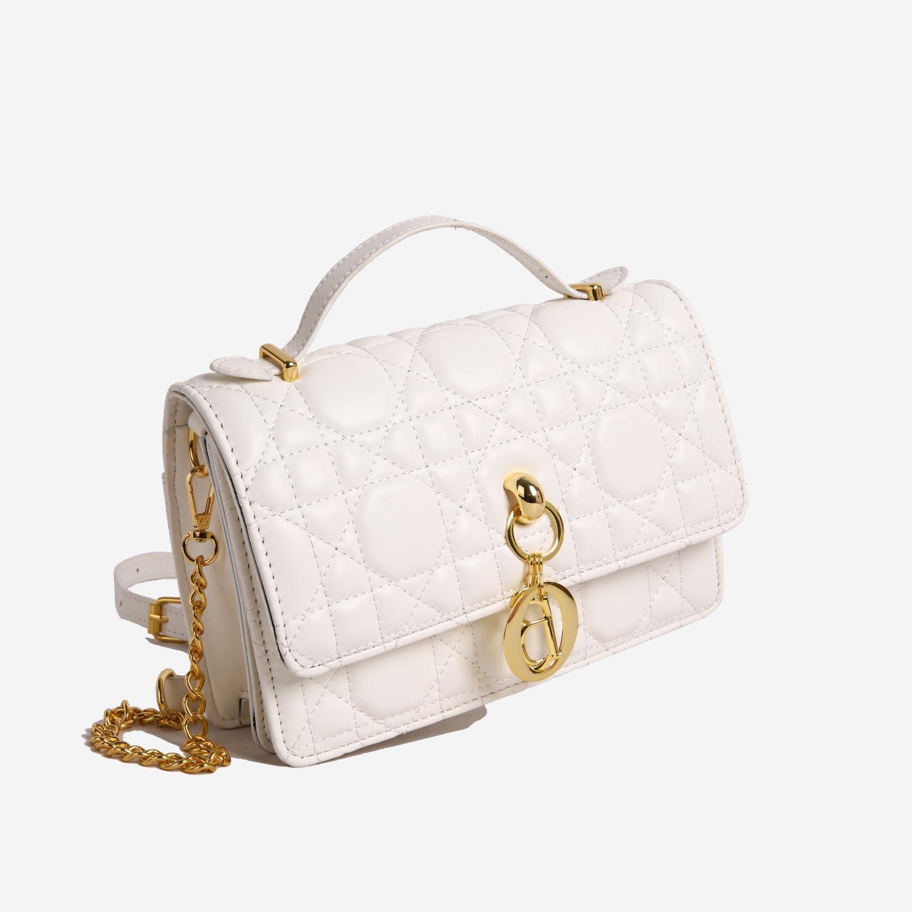 Genuine leather women's handbag original fashion leather embellishment embossed letter design, simple casual backpack, simple leather bag 2025 mo