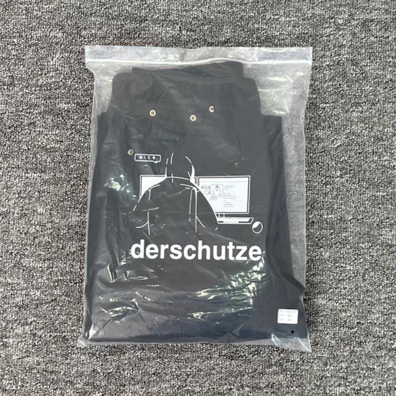 Designer Men's Jeans Derschutze 25ss Trend Brand Embroidery Patchwork Pattern Loose Casual Men Women Versatile Straight-leg Denim Pants