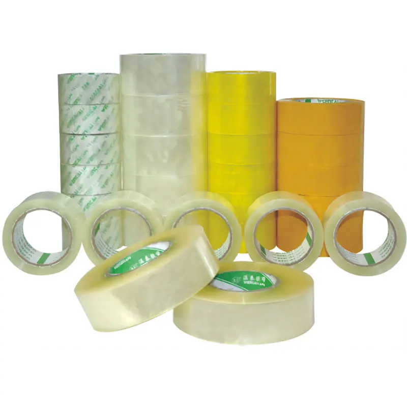 100m Yellow Tape Stationery Seal Tape High School Office Accessories Packaging Self-adhesive Tape Viscidity