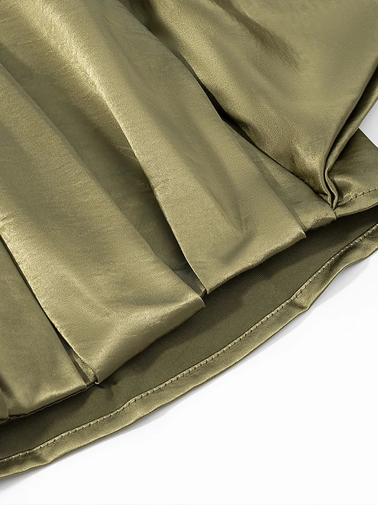 TRAF European and American style summer fashion trend solid color womens clothing series puff sleeve pilot jacket 250822