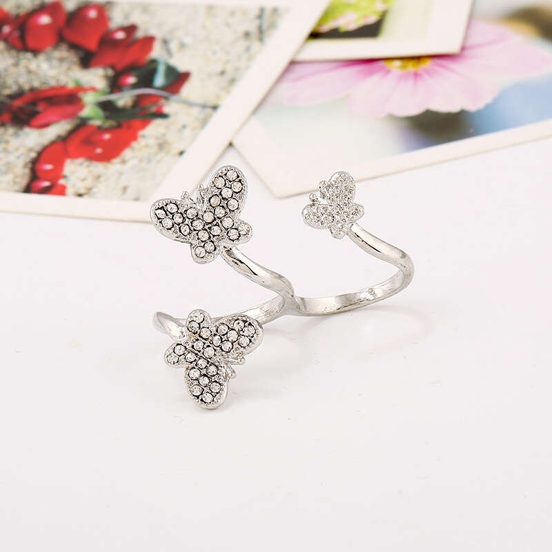 Fashion Jewelry Gold Color Snake Adjustable Ring Bg Zircon Stone Women Wedding Rings Engagement