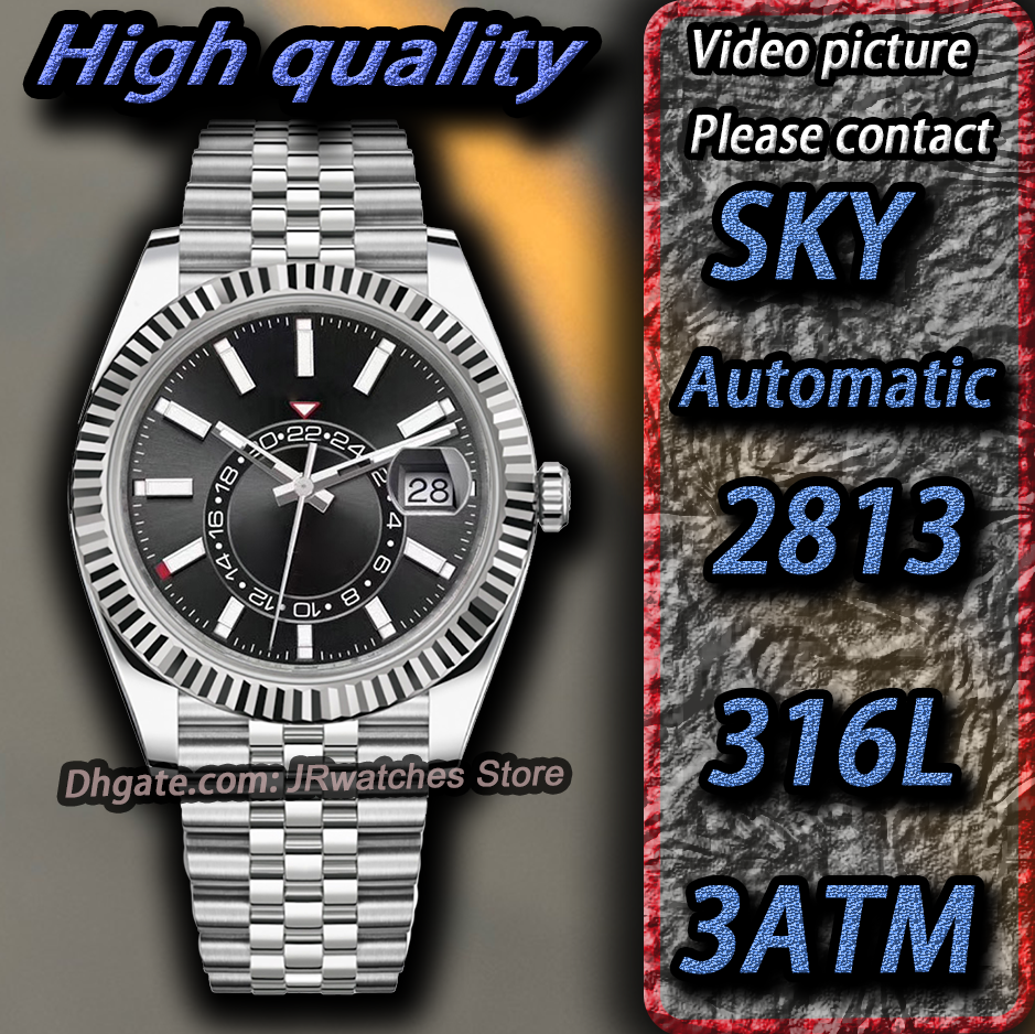 Sky 42MM AAA+ Watch Luxury Men s Watch High Quality Watches Luxury Watches 2813 Automatic Mechanical Sports Watch 316L Stainless Steel Night Light Watch Waterproof