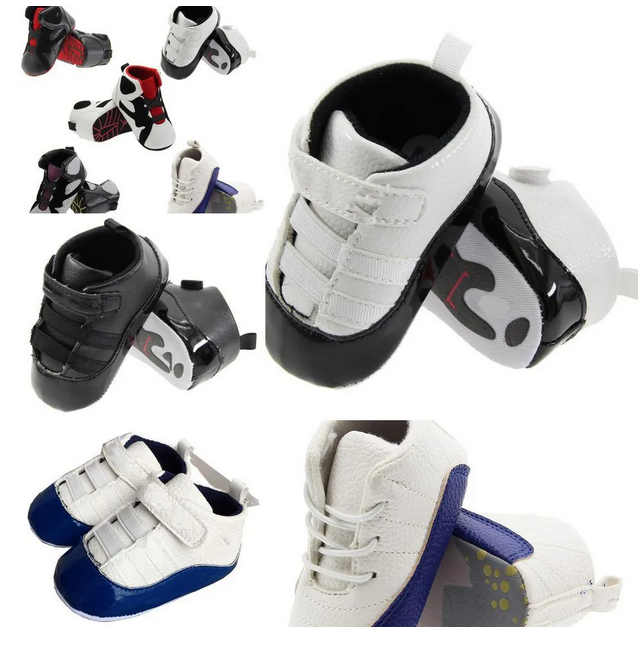 Baby Shoes 0-18 Months Kids Girls Boys Toddler First Walkers Anti-Slip Soft Soled Bebe Moccasins Infant Crib Footwear Sneakers AA