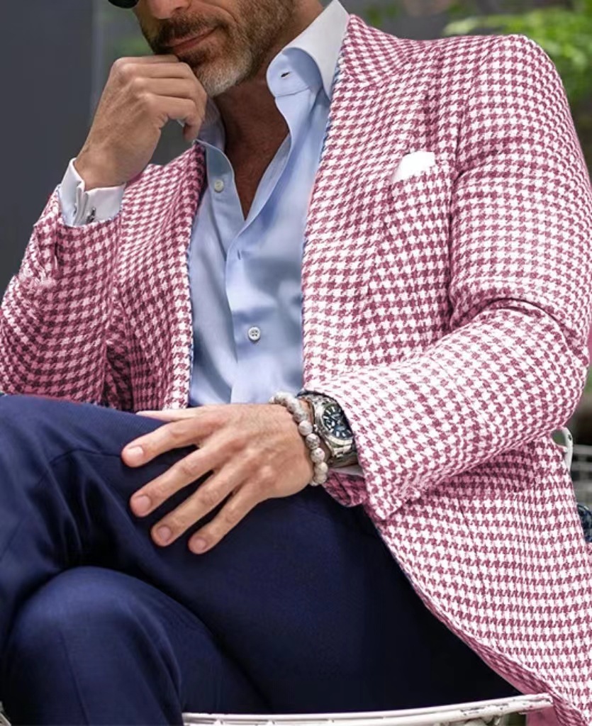 Mens Suits Designer Style Sparkling Diamond Men For Wedding Prom Blazers Outfits Sets Groom Tuxedos Slim Trajes Para Hombre size s-3xl