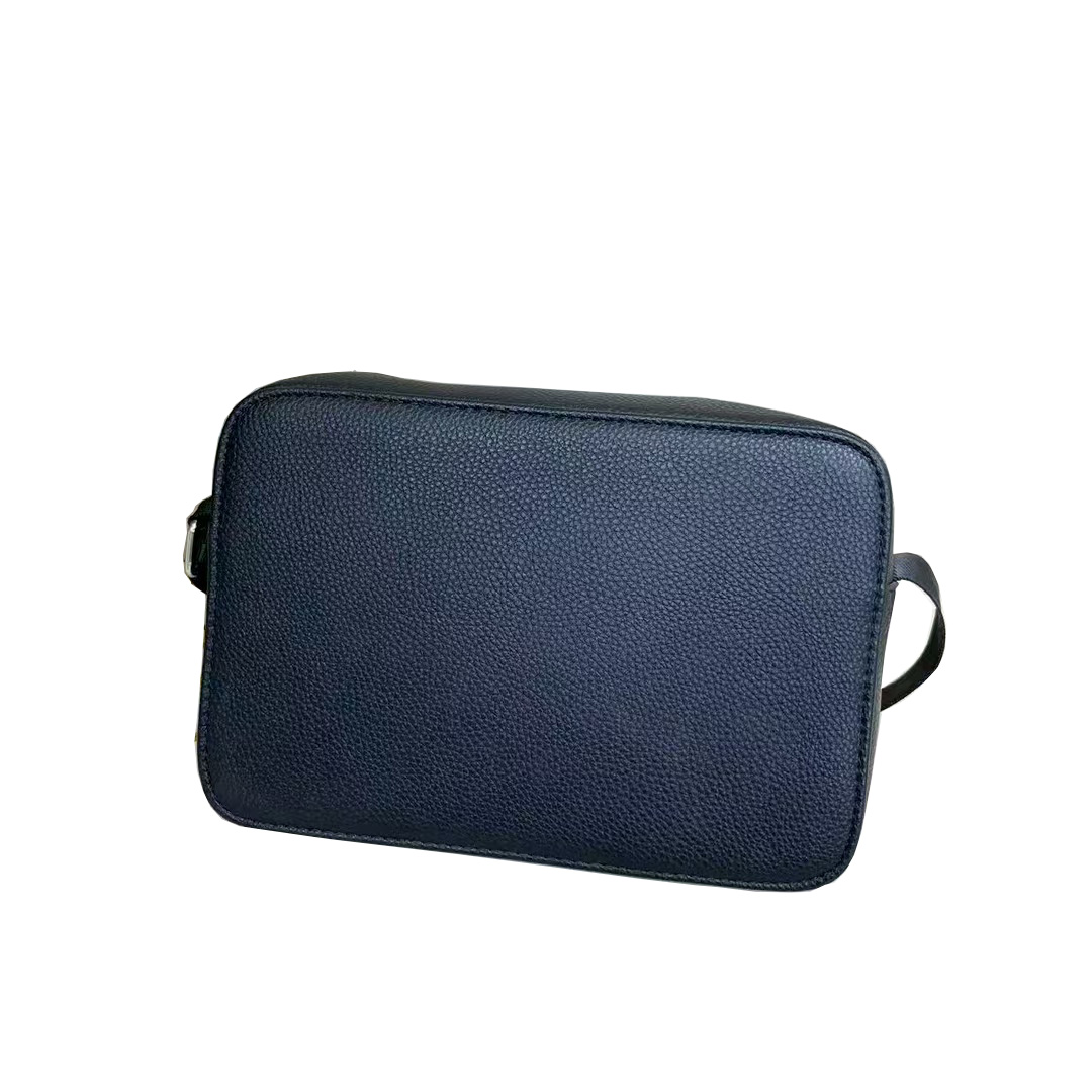 Latest men's bag designer black embossed camera bag for women 2025 new retro floral shoulder crossbody bag broadband small square bag RO036#125535