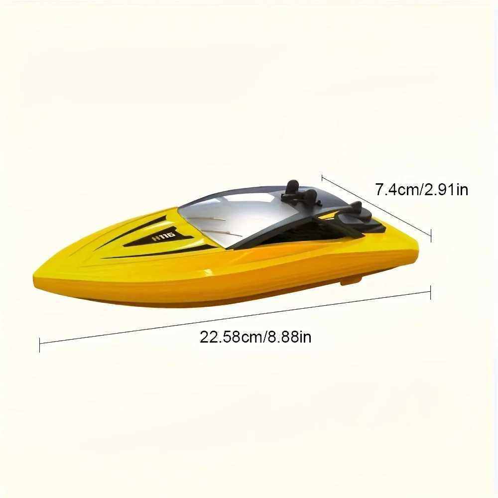 H116 2.4GHz RC Boat aquatic Toys Waterproof High Speed Electric Remote Control Racing Boat Speedboat For Boys Kids Birthday Gift L250822