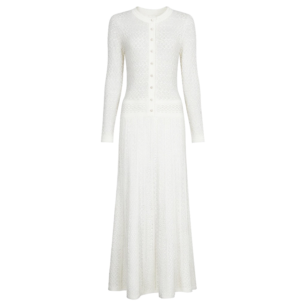 Spring Dresses 2025: Long Sleeve Crew Neck Dress - Fashionable Fall Style for Women C260312
